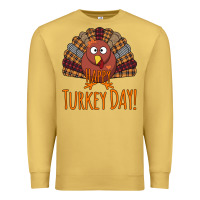 Antique Gold Happy Turkey Day - Thanksgiving Party Premium Sweatshirt - Bettercallsaul