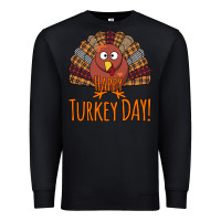Black Happy Turkey Day - Thanksgiving Party Premium Sweatshirt - Bettercallsaul