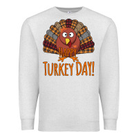Oatmeal Heather Happy Turkey Day - Thanksgiving Party Premium Sweatshirt - Bettercallsaul