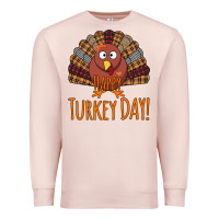 Pale Pink Happy Turkey Day - Thanksgiving Party Premium Sweatshirt - Bettercallsaul