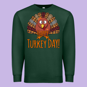 Happy Turkey Day - Thanksgiving Party Premium Sweatshirt Designed By Bettercallsaul