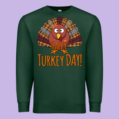 Happy Turkey Day - Thanksgiving Party Premium Sweatshirt Designed By Bettercallsaul