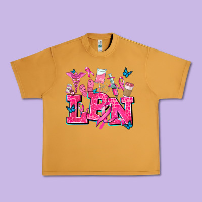 Lpn Cancer  Nurse With Urban Heavy Tee Designed By Adodesignshop