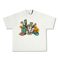 Pistachio wheel bull skull western cowboy Urban Heavy Tee - AdoDesignShop