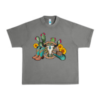 Tornado wheel bull skull western cowboy Urban Heavy Tee - AdoDesignShop