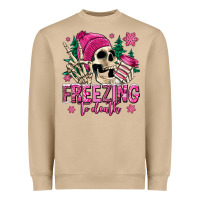 Mushroom freezing to death winter skull Heavyweight Sweatshirt - Jasminsmagicworld