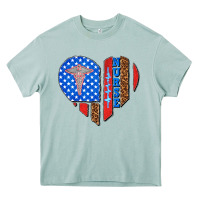 Arona 4th of july nurse heart flag Heavy Core Tee - texasbilliewilder