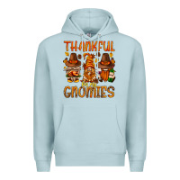 Blue Mist thankful for my gnomies Premium Hoodie - NancyCooperArtShop