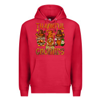 Cardinal thankful for my gnomies Premium Hoodie - NancyCooperArtShop