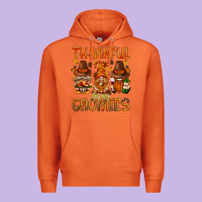 Thankful For My Gnomies Premium Hoodie Designed By Nancycooperartshop