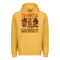 Mustard thankful for my gnomies Premium Hoodie - NancyCooperArtShop