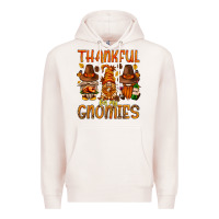 Pale Pink thankful for my gnomies Premium Hoodie - NancyCooperArtShop