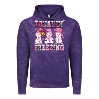 Cloud Purple freaking freezing with Snowmans Vintage Hoodie - AdoDesignShop