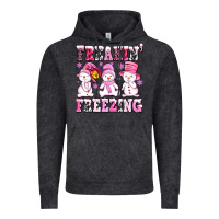 Vintage Black freaking freezing with Snowmans Vintage Hoodie - AdoDesignShop
