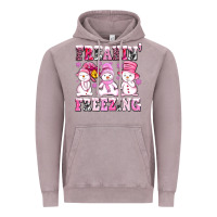 Vintage Zinc freaking freezing with Snowmans Vintage Hoodie - AdoDesignShop