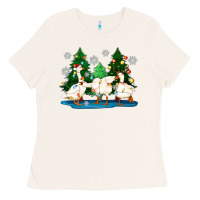 Bone christmas duck Ladies Tee - Zillion Design Studio