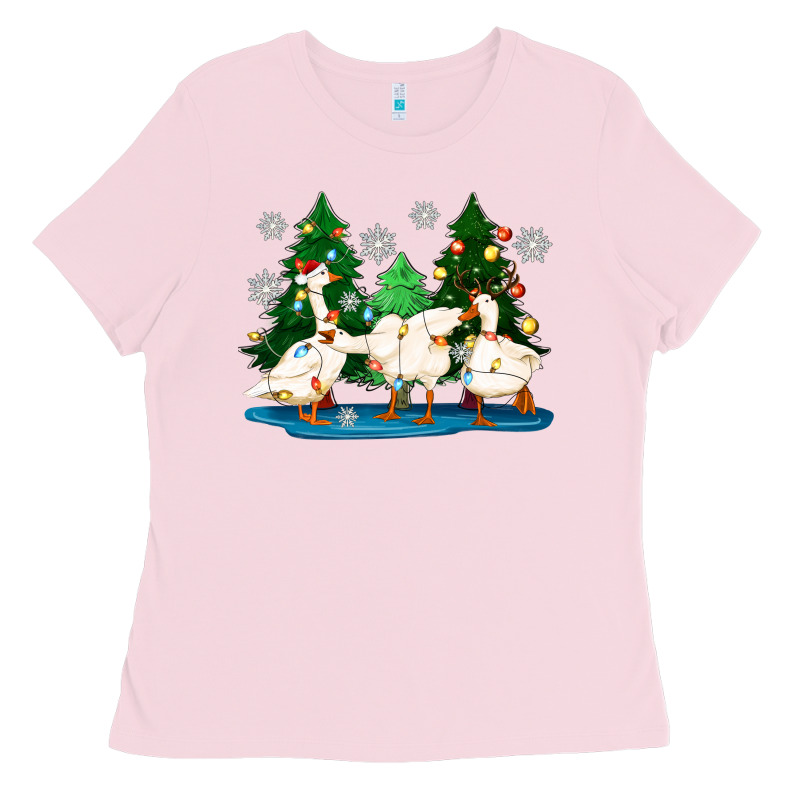 Christmas Duck Ladies Tee by Zillion Design Studio | Teevron