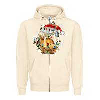 Sandshell christmas beer Zipper Hoodie - MaliasSmallBusiness