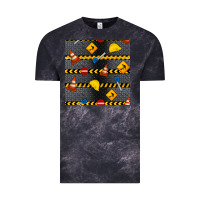 Cloud Black construction signs seamless pattern Vintage Tee - BundleAndBundleShop
