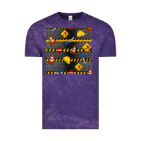 Cloud Purple construction signs seamless pattern Vintage Tee - BundleAndBundleShop