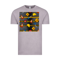 Vintage Zinc construction signs seamless pattern Vintage Tee - BundleAndBundleShop