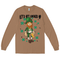 Toasted Coconut let's get lucked up Long Sleeve Tee - MaliasSmallBusiness