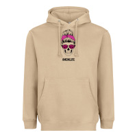 Mushroom Pink Glitter, Leopard Pattern Mom Skull Heavyweight Hoodie - Bettercallsaul