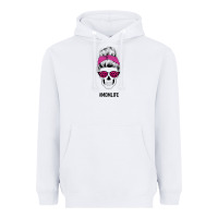 White Pink Glitter, Leopard Pattern Mom Skull Heavyweight Hoodie - Bettercallsaul