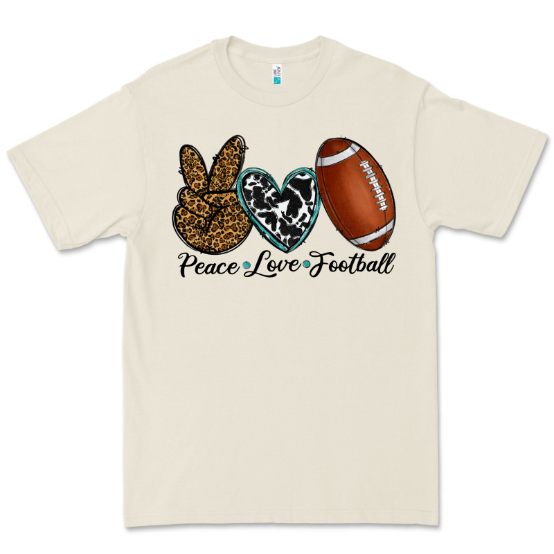 Peace Love Football Premium Tee by RanaPortraitStore | Teevron