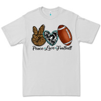 Dove Grey peace love football Premium Tee - RanaPortraitStore