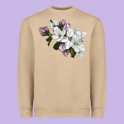 Apple Blossom Heavyweight Sweatshirt Designed By Lillyallendesigns