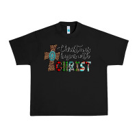 Black christmas begins with christ Urban Heavy Tee - AdoDesignShop