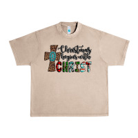 French Oak christmas begins with christ Urban Heavy Tee - AdoDesignShop