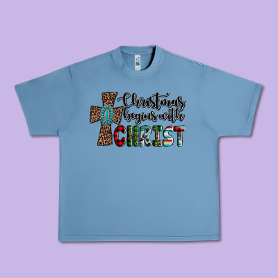 Christmas Begins With Christ Urban Heavy Tee Designed By Adodesignshop