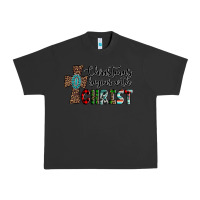 Pigment Black christmas begins with christ Urban Heavy Tee - AdoDesignShop
