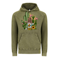 Vintage Olive cactus gnomes Vintage Hoodie - JahusDesignShop