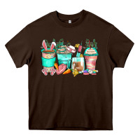 Chocolate Brown easter nurse coffee cups Heavy Core Tee - Zillion Design Studio