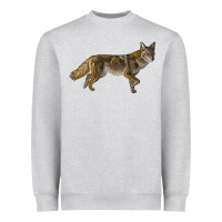 Heather Grey coyote Heavyweight Sweatshirt - LillyAllenDesigns
