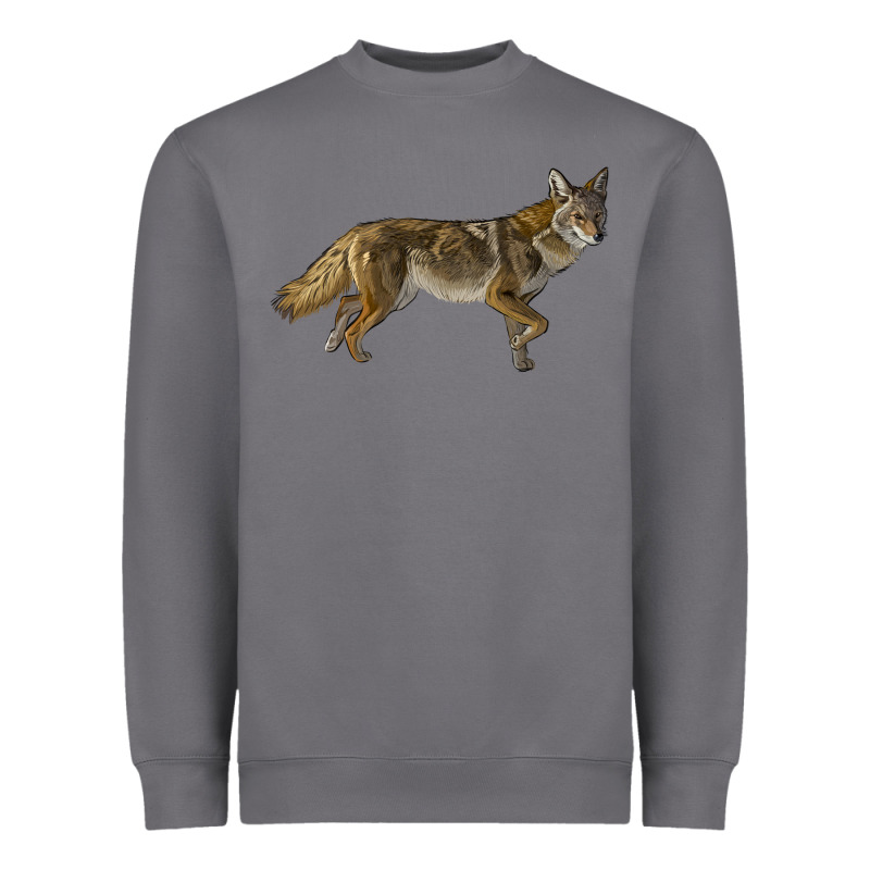 Coyote Heavyweight Sweatshirt by LillyAllenDesigns | Teevron