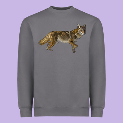 Coyote Heavyweight Sweatshirt Designed By Lillyallendesigns