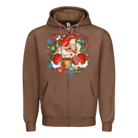 Chestnut mexican santa Zipper Hoodie - MaliasSmallBusiness
