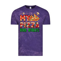 Cloud Purple my pizza  my rules Vintage Tee - AdoDesignShop