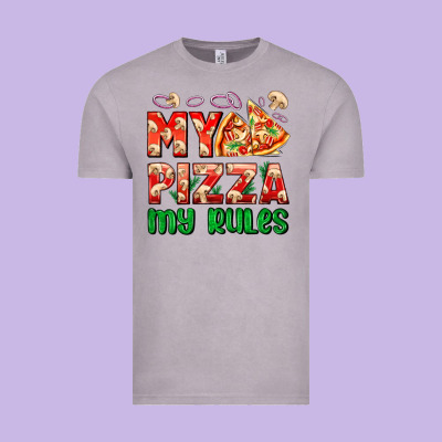 My Pizza  My Rules Vintage Tee Designed By Adodesignshop