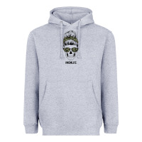 Camouflage Pattern Mom Skull Heavyweight Hoodie | Teevron