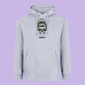 Camouflage Pattern Mom Skull Heavyweight Hoodie Designed By Bettercallsaul
