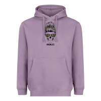 Lavender Camouflage Pattern Mom Skull Heavyweight Hoodie - Bettercallsaul