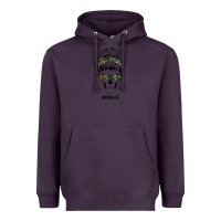 Plum Camouflage Pattern Mom Skull Heavyweight Hoodie - Bettercallsaul