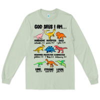 Matcha god says i am dinosaurs handsome Long Sleeve Tee - MaliasSmallBusiness