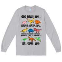 Moon Dust god says i am dinosaurs handsome Long Sleeve Tee - MaliasSmallBusiness