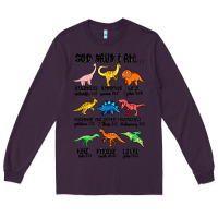 Plum god says i am dinosaurs handsome Long Sleeve Tee - MaliasSmallBusiness